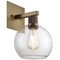 Access Lighting Port Nine Burgundy, Burgundy LED Wall Sconce, Antique Brushed Brass Finish, Seeded Glass 63145LEDDLP-ABB/SDG - alternate 6